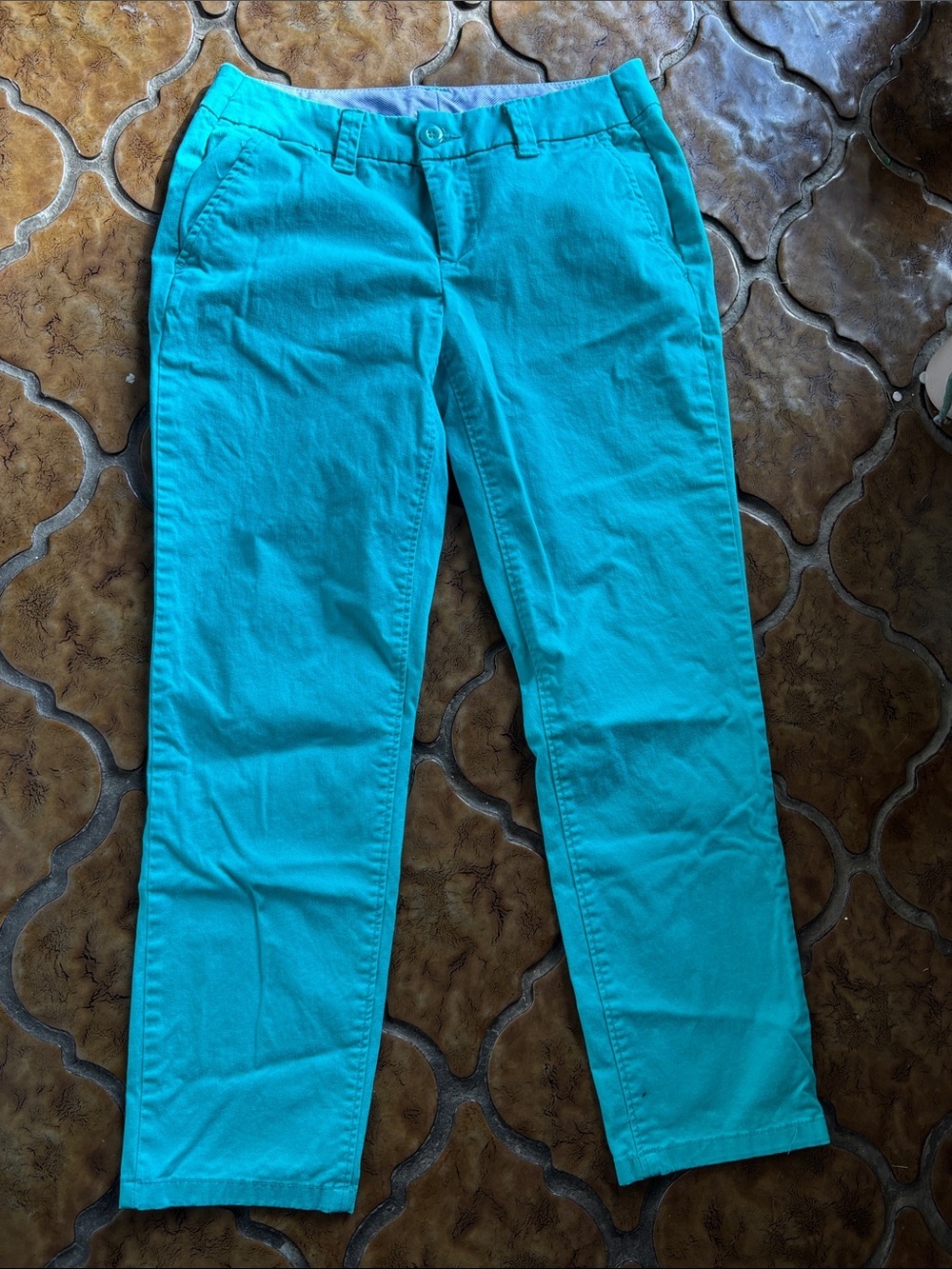STYLUS Teal low rise business casual smart Women’s trousers pants